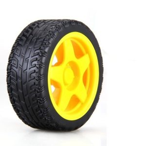 Roda com pneu - 65mm de diâmetro