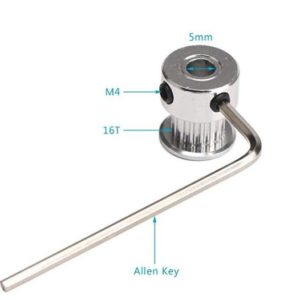 KIT 2x POLIA DENTADA - GT2 20 DENTES + CHAVE ALLEN