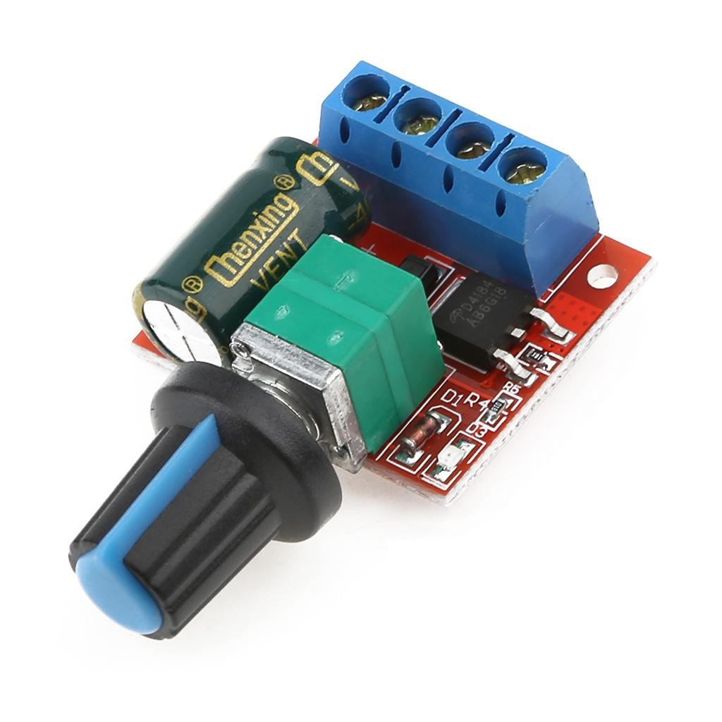 Mini Módulo Controlador Velocidade PWM - Motor 12V 5A DC 5 - 35V