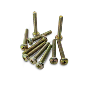 Parafuso Philips M3 + porca + arruela - Kit 5 unidades