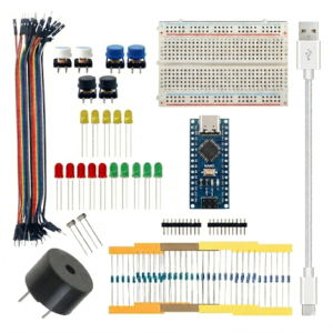 Kit Nano Usb-c Iniciante + Caixa 1 Slot - 80 Peças para Arduino