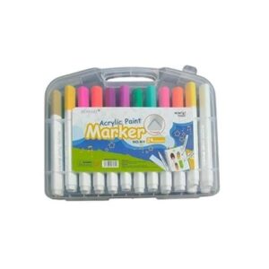Canetinha Marcador Acrílico Howaki 24 Cores com Maleta